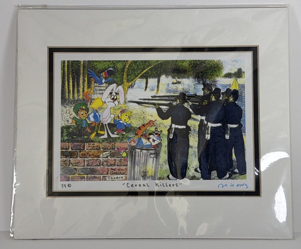 Nelson De La Nuez Signed Cereal Killers Art Print - 8.75”x6”